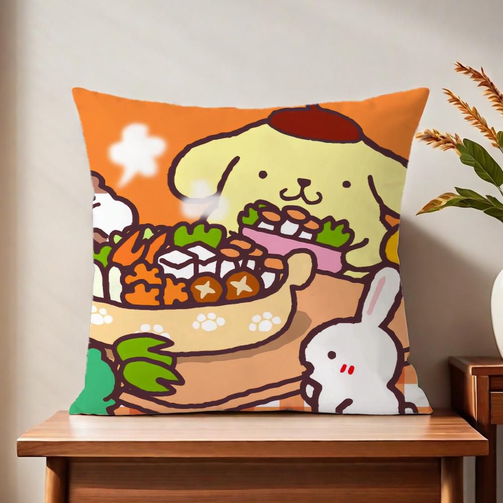 PPom CUTE PPom PPurin cushion cover For Pillow Printing Sofa Decoration Home Car Room Coffee Shop Office Nordic Simplicity