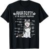 Funny Anatomy Alaskan Malamute Dog Lover T-Shirt for Men Women Girls Kids