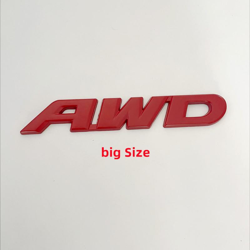3D Metal Car AWD Front Grill Sticker Tail Emblem Badge Rear Decal Logo for Impreza 4X4 Off Road SUV 4WD