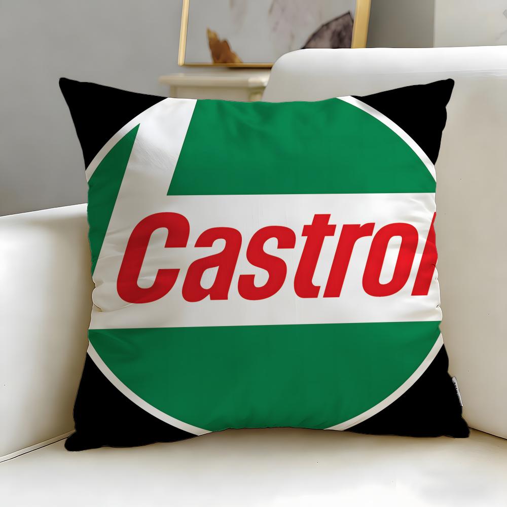 Классический бренд Castrol Подушка-чехол Мягкая Легко стираемая Наволочка Универсальная для Дивана Постели Путешествий и Офиса