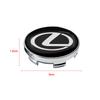 2026 Hot Interior Stickers 4Pc 56/60mm Car Wheel Center Hub Caps Cover Decor Sticker Auto Accessories For Lexus CT200H ES250 ES3
