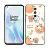 Cute BuBu DuDu Black Silicone Phone Case For OnePlus 9 10 11 12 ACE 2V Pro 9RT 10T 10R Nord CE 2 3 Lite N10 N20 N30 5G