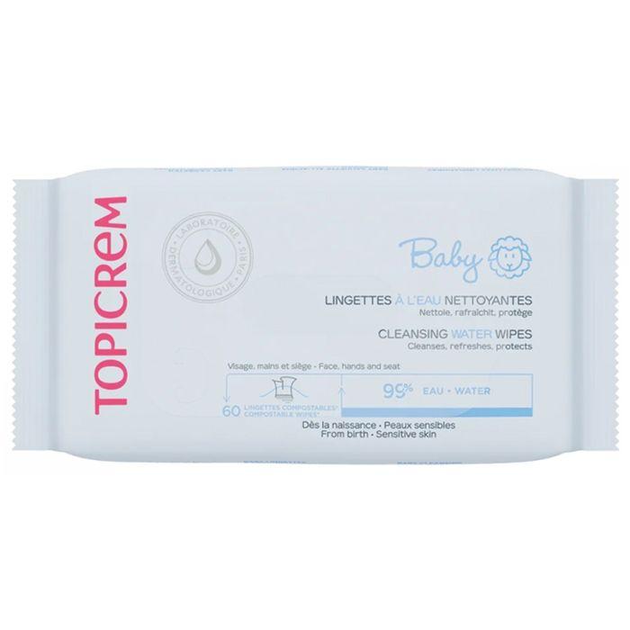 Topicrem Детские Очищающие Влажные Салфетки для Чувствительной Кожи 60 Штук
