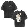 Japanese Anime Marin Kitagawa My Dress Up Darling Vintage Washed T Shirts Men Women Harajuku Oversized Cotton Tshirt Streetwear