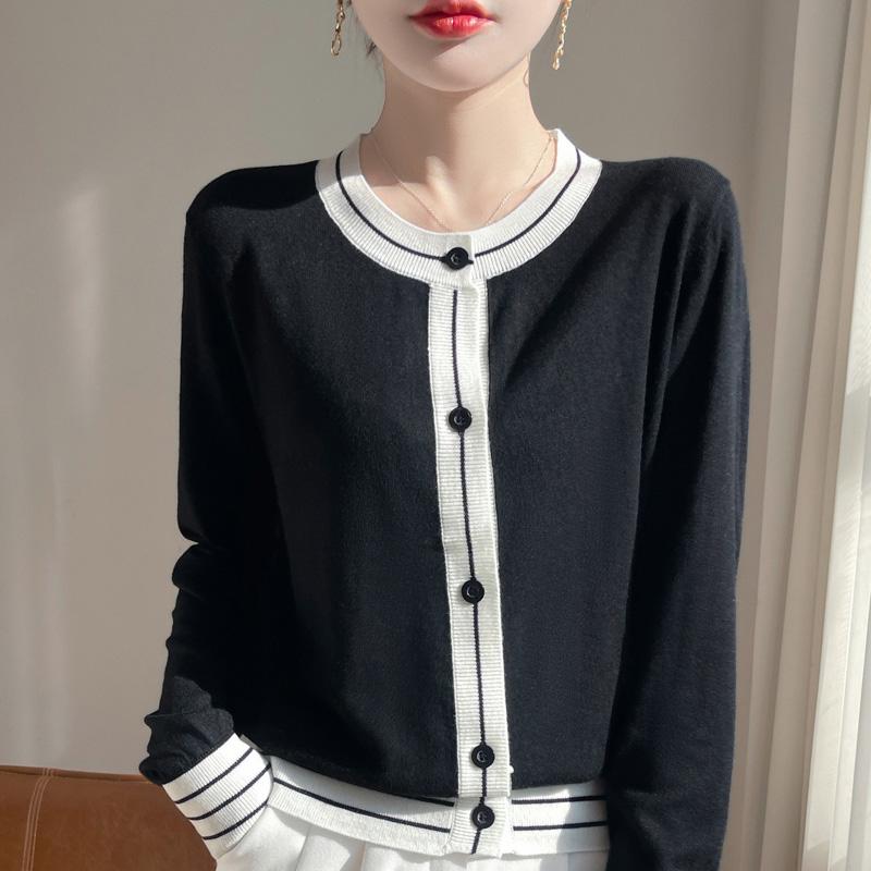 Женский шерстяной свитер Qinghe кашемир 50% шелк 50% шерсть весенне-летняя шерсть мягкая, удобная и теплая