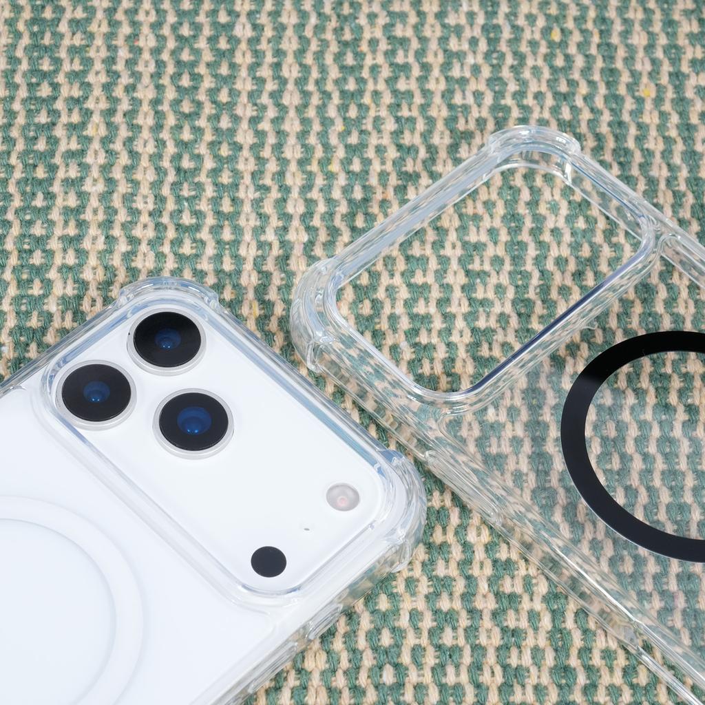 Чехол для iPhone 17 ProMax с магнитной зарядкой Magsafe для iPhone 17 16 15 14 13 12 11 Pro Max Plus, противоударный, прозрачный, жесткий, из поликарбоната