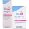 Baby Cleansing Bar (150g) & Baby Massage Oil, 150ml Combo