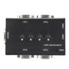 USB VGA KVM-переключатель 4 порта USB VGA KVM-переключатель-селектор для 4 ПК с общим 1 дисплеем 3 USB-устройствами Клавиатура Мышь Принтер