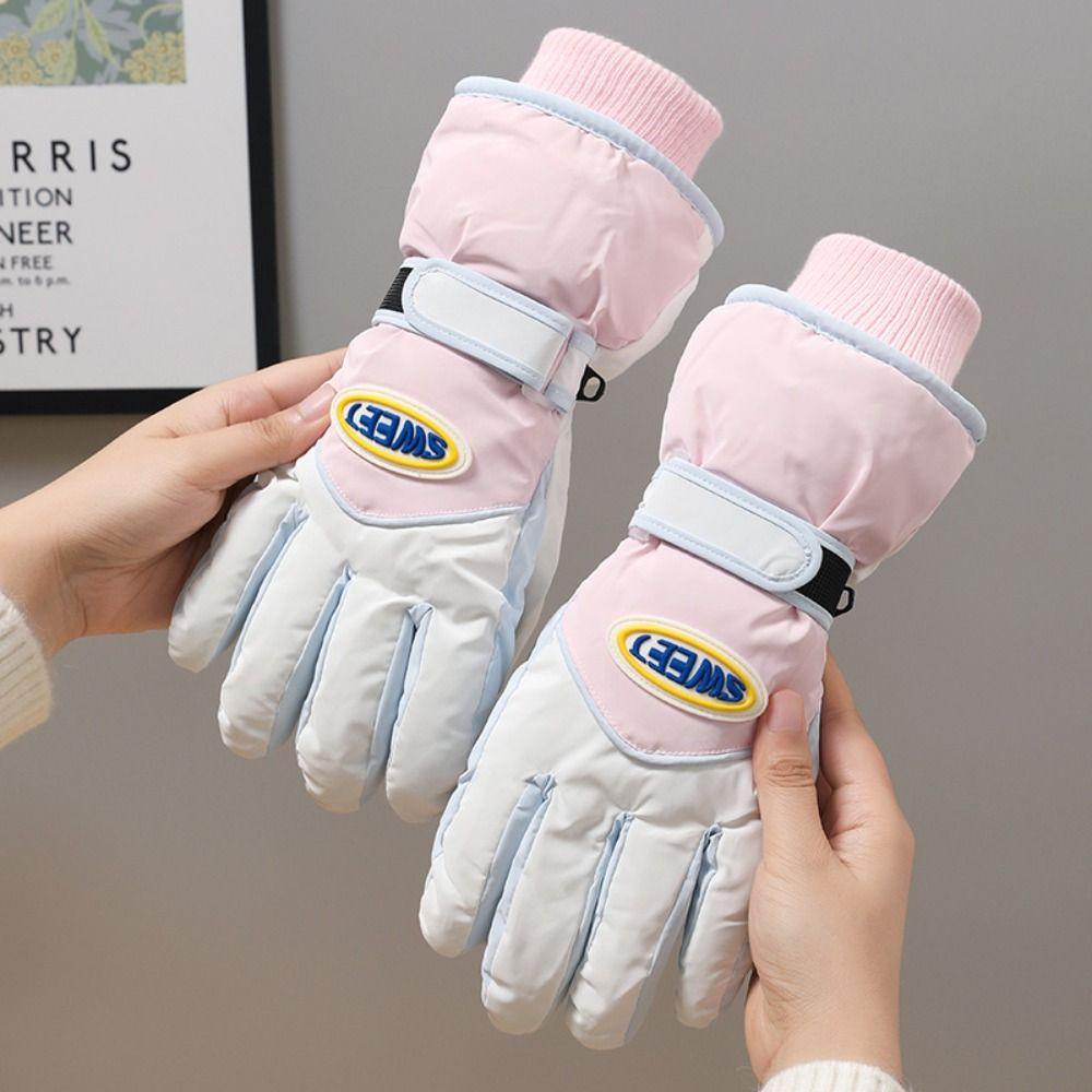 Keep Warm Skiing Gloves Windproof Cycling Mittens Soft Snowboard Gloves  Hiking