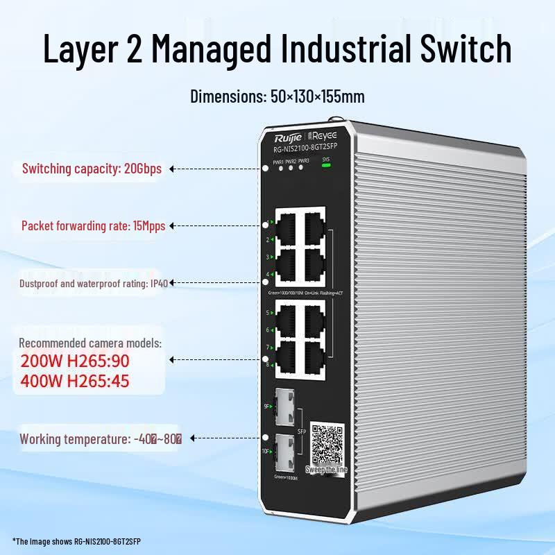Ruijie RG-NIS2100 Series Industrial Gigabit Managed Switch