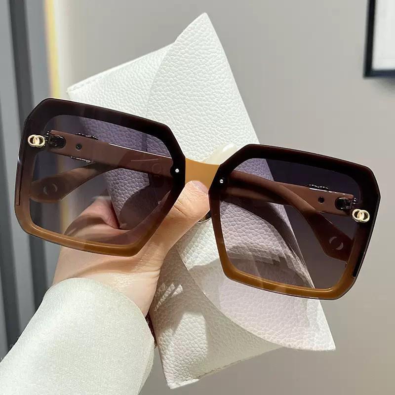 2025 High-End Women's Sunglasses: Large Frame, Square/Round Face, Anti-UV, Slimming Look