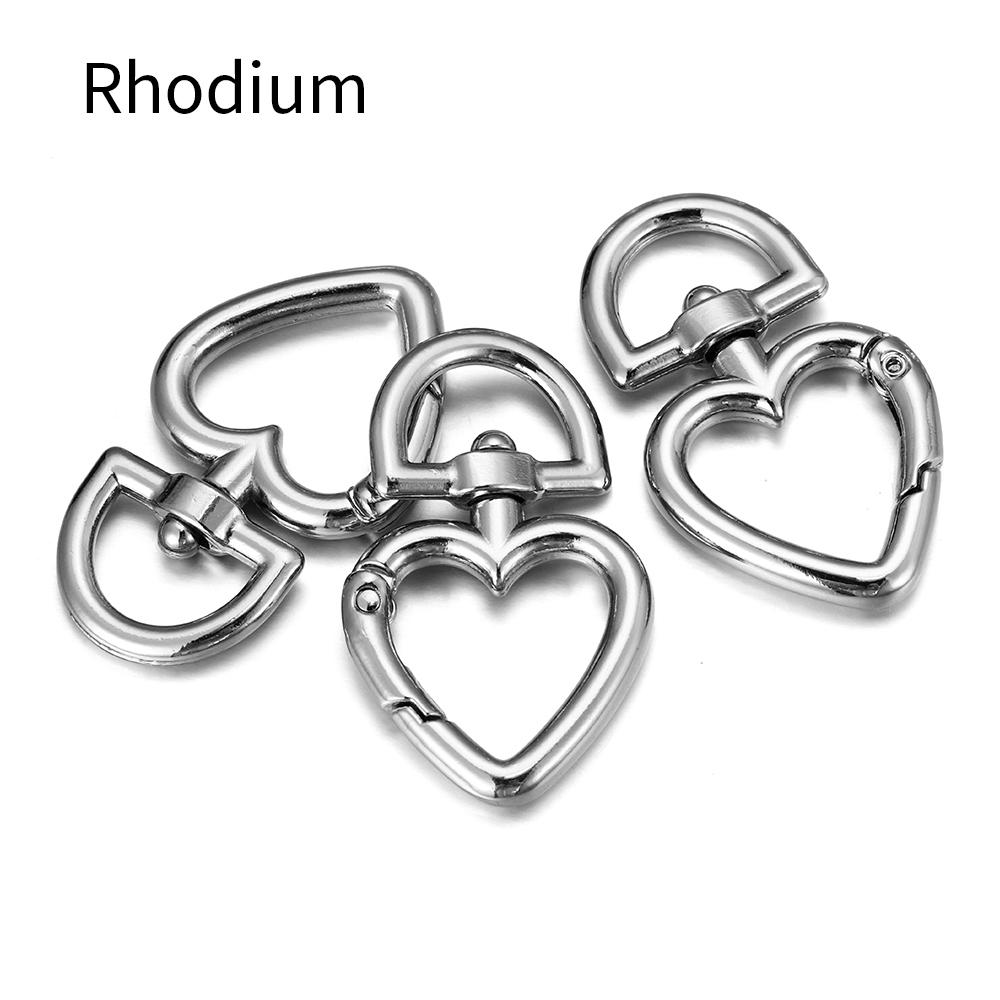 5pcs Pet Dog Buckles Connector Openable Metal Sping Clasp Star Heart Cat Flower Ring Carabiner Keychain Bag DIY Jewelry Findings