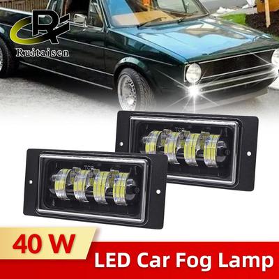 7 светодиодных противотуманных фар, 40 Вт, противотуманные фары, передние фары ближнего света, ходовые огни для Lada 2110-2114, ВАЗ 2111, 2112, 2113, 2115, 2116, 2117