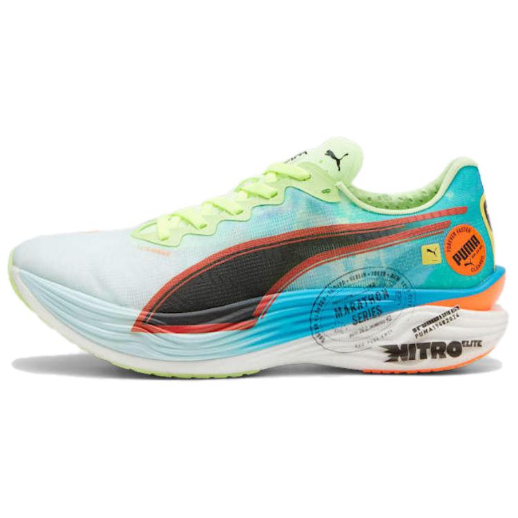 Puma Кроссовки мужские Deviate Nitro Elite 3 Marathon Series Blue Nitro-Blue Fizzy-Apple 310197-01