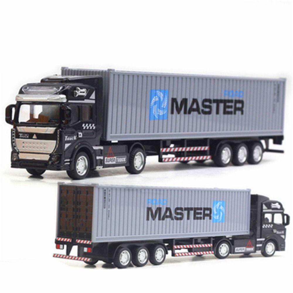 Plastic Container Transport Truck Toy Zinc Zinc Alloy Kids Toys 1:48 Transport Vehicle Toy Birthday Gift