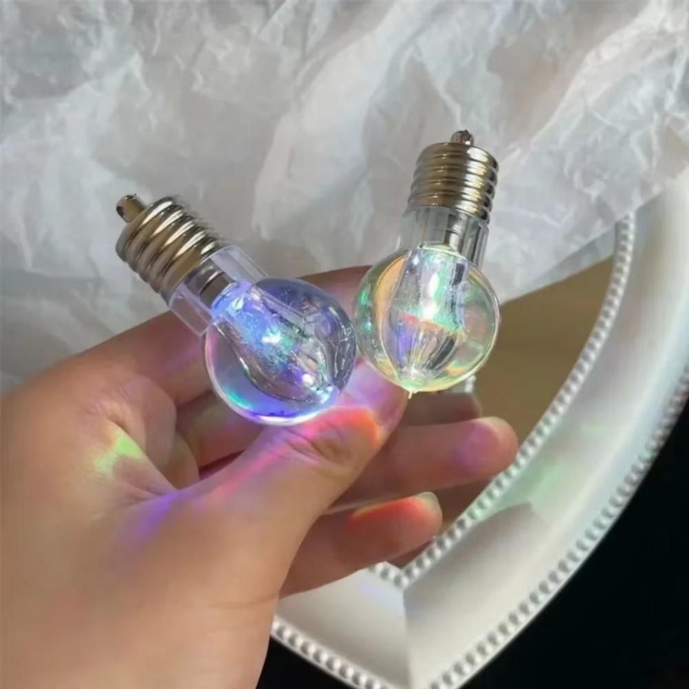 Simulation Light Bulb Lighted Hair Clips Luminous Bulb Shape Hairpin Luminous Hairpin Girls Wear