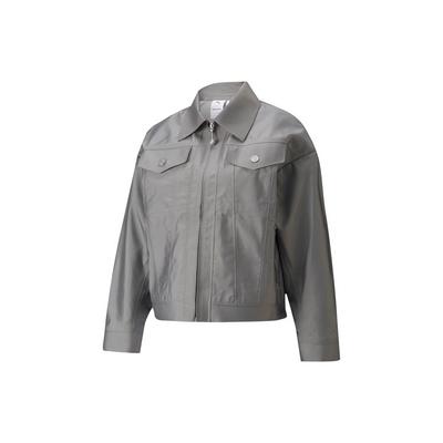 X Pronounce Collaboration W Куртка с плетеными лацканами Женская куртка Серая 534038-76