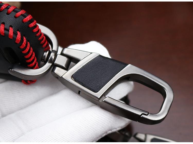 Ключница из натуральной кожи ручной работы для Skoda Octavia и VW Golf 7