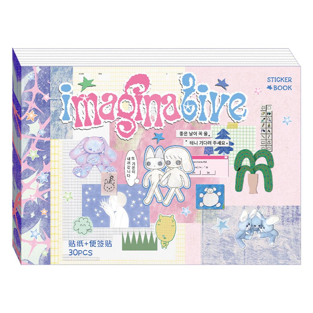 Мультяшная высеченная книжка со стикерами Эстетичные картинки Аниме-штучки Набор для скрапбукинга для журнала Дневника Планировщика Альбома Чехла для телефона