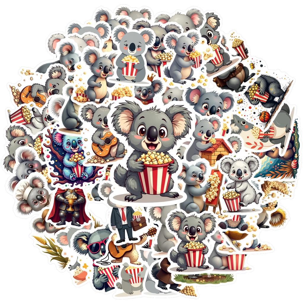 Waterproof Koala Vinyl Stickers - Cute Stickers for Notebooks, Laptops, Suitcases! Decorative Stickers for & Stationery.