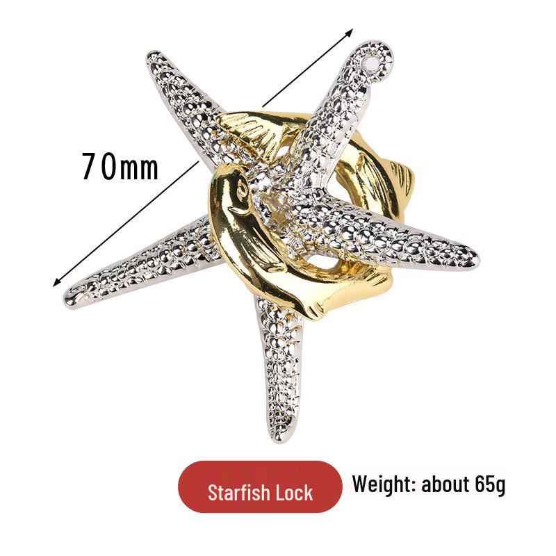 Замок Конгмин 9 звеньев IQ-пазл - Образовательная игрушка из цинкового сплава для взрослых и детей