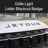 emsqc4 For Jetour T2 i-DM Ich - X K3 Car Emblem Blackout Sticker Grille Light Letter Badge Black Warrior Matte Black Emblem Accessories