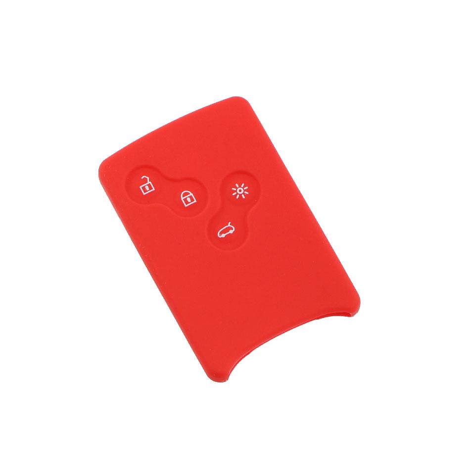 Car Key Case Cover for Renault Clio Laguna Koleos Megane Fluence Zoe Scenic Captur Silicone 4 Button Key Fob Shell Accessories
