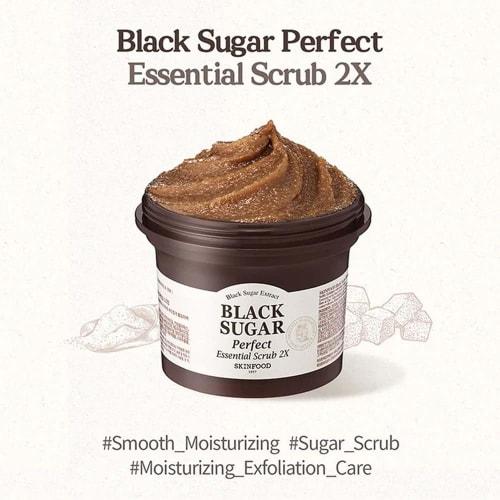 SKINFOOD Black Sugar Perfect Essential Scrub 2X (Face Scrub/Rinse Type)