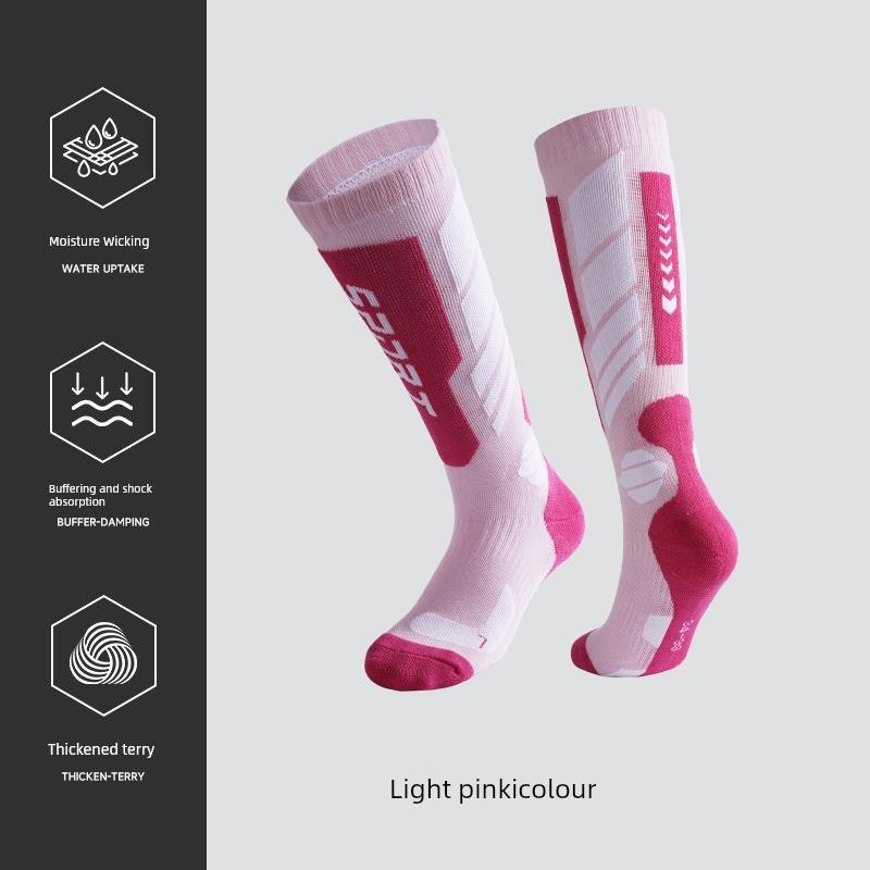 Ski Socks for Men, Outdoor Sports, Running, Mountaineering, Non-Slip, Wear-Resistant, Four-Season Thin Thermal Socks, Women's Single-Board