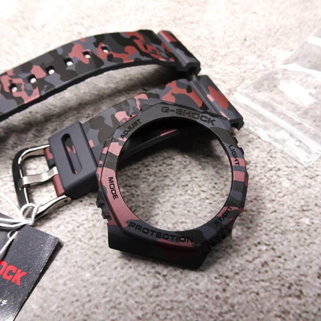 Unused CASIO Brand new G-SHOCK Genuine part GA2100CM-8AJF bezel & belt & screws Replacement camouflage military model