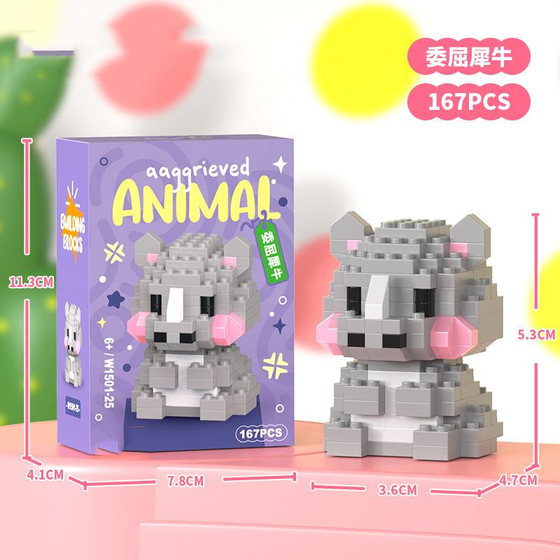 Animal Cat Bricks Constructor Set Micro Building Blocks Children Toy Adult Particle Building Block Dog Mini Toys Home Decoration