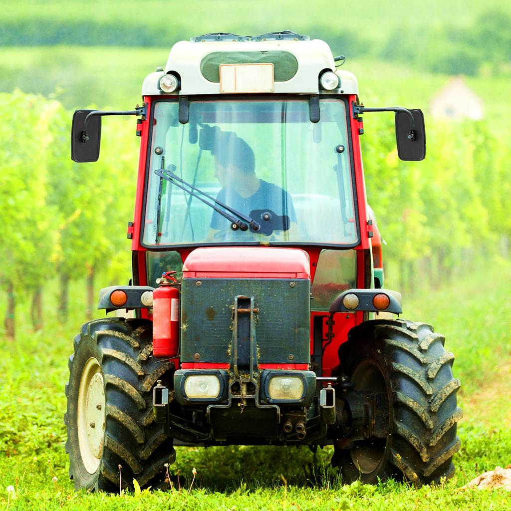 Зеркало грузовика, зеркало заднего вида или боковое зеркало для вилочного погрузчика, снегоуборщика, экскаватора, самосвала, грузовика, погрузчика, зеркало заднего хода 9 x 5 дюймов (1)