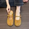 Lightweight and Breathable Retro French Flat-bottomed Slippers Women's 2025 New Spring Versatile One-pedal Slippers
