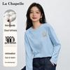 Женская свободная хлопковая футболка с длинным рукавом La Chapelle