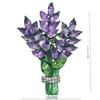 Exquisite Purple Lavender Brooch Women's Brooches Crystal Rhinestone Bouquet Pins Clothing Coat Luxury Jewelry Girl Gift