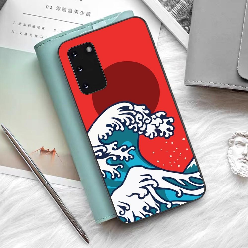 Японская Волна Аниме Дракон Чехол для Телефона Для Samsung S 9 10 20 21 22 23 30 23 24 Plus Lite Ultra FE S10lite Fundas