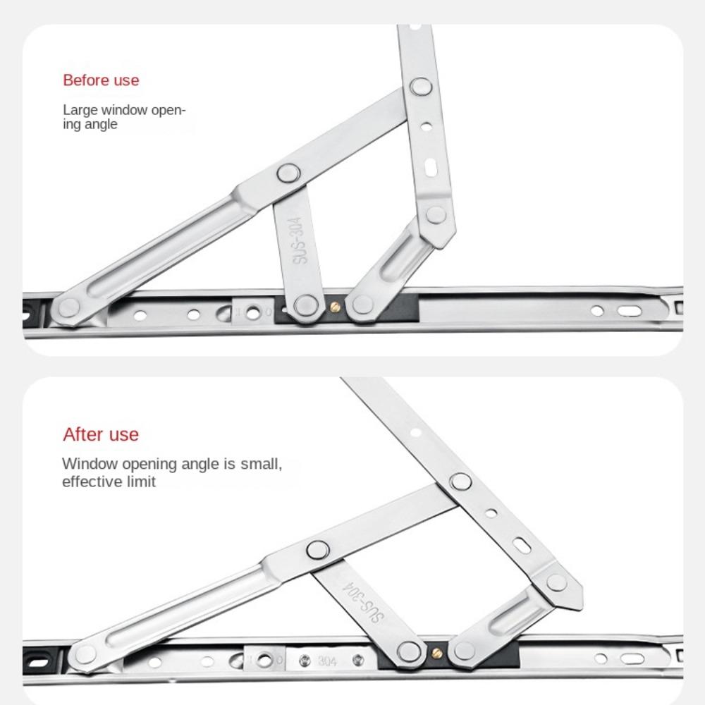 4PCS Stainless Steel Wind Support Limit Plate Non Punching Window Opening Accessories  Window