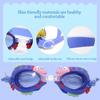 Anti-Fog Swimming Eyewear With Earplugs Eyeglasses Outdoor Kids Swimming Goggles  Children