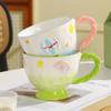 Jingmingli Hand-Painted Cartoon Ceramic Milk Coffee Mug