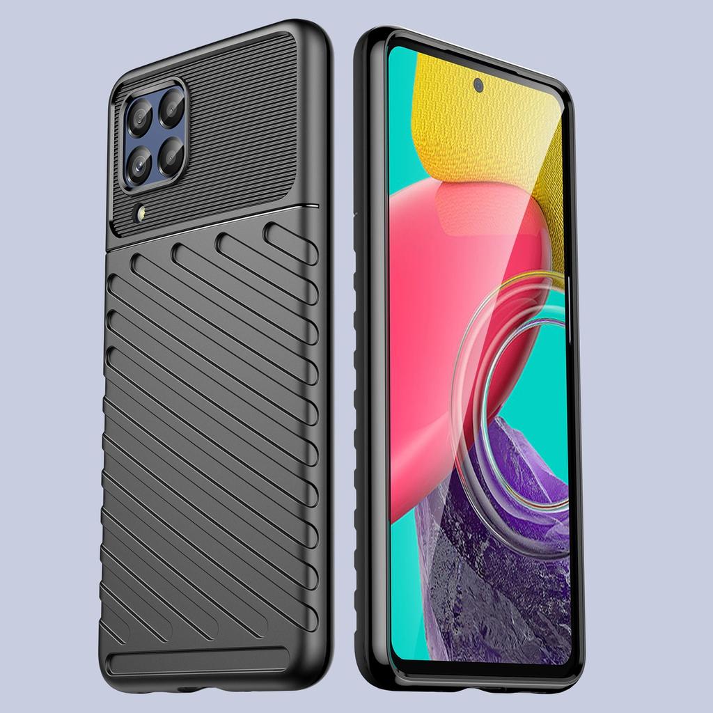 Thunder Case elastyczne pancerne etui pokrowiec Samsung Galaxy M53 5G czarny