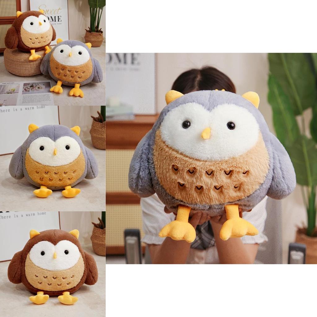 Очаровательная плюшевая мультяшная кукла-сова, мягкая набивная игрушка для детей и взрослых, подарок