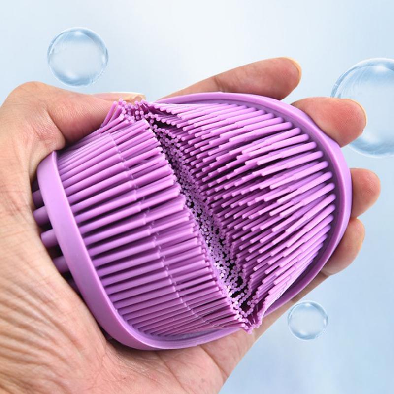 Милая мягкая силиконовая щетка для тела, мытье ванны, душ, отшелушивание кожи, подходит для ребенка