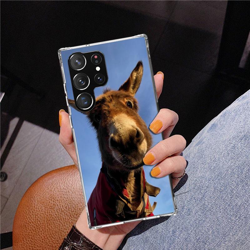 Funny Donkey Phnoe Case for Samsung Galaxy S26 S25 Edge S23 S24 Ultra S22 Plus S21 S20 FE Unique Cover Soft Coque Galaxy S25 S23