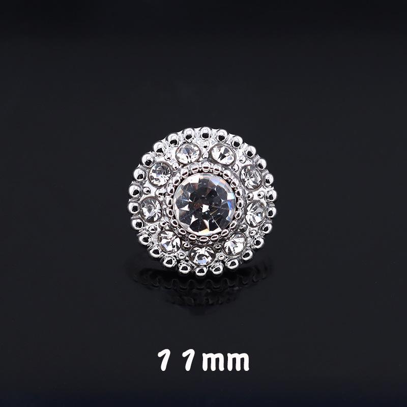 5 шт. Кристальная бриллиантовая пуговица Женское пальто Куртка Маленькая ароматная жемчужная пуговица Металлическая бриллиантовая пуговица для кардигана Меховая пуговица