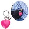 Stylish Keychain with Large Heart Pendant Dainty Heart Keyring Stylish Key Chain Delicate Decoration for Keys and Bags