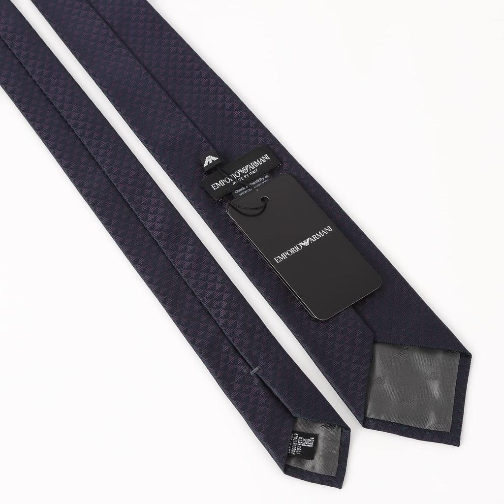 EMPORIO ARMANI Галстук AR006 Зеленый Масло Фиолетовый с Жаккардовым Монограммным Узором (AR006-02 8P61302483) [Использовал]