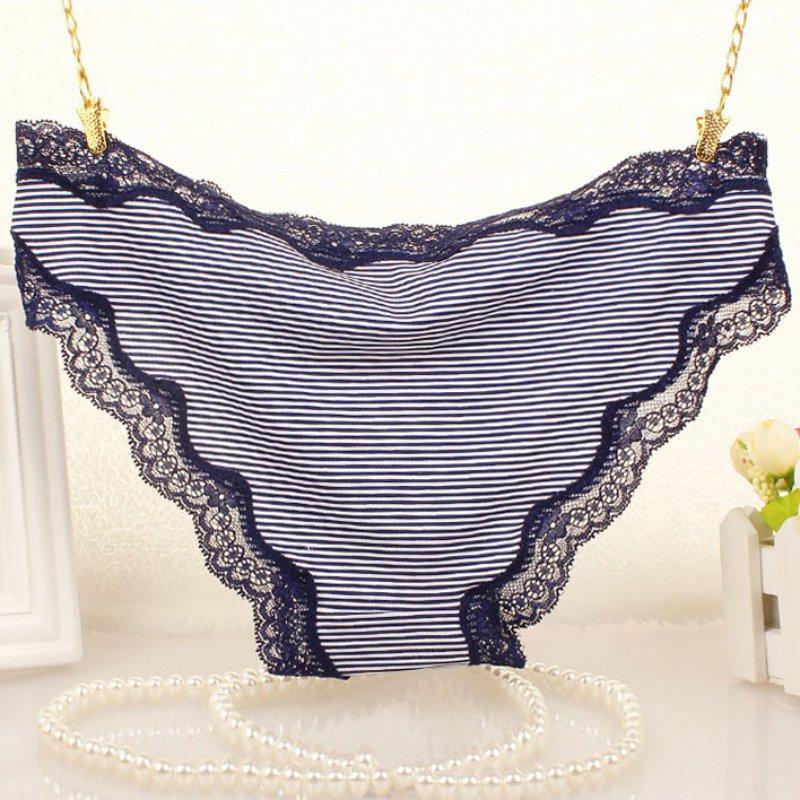 Кружевное нижнее белье с принтом в горошек, женские трусики, женские трусы