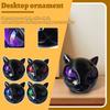 Luxury Black Cats Stone Sculpture,Elegant Home Décor & Gift-Ready Art Piece, Gifts For Cat Lovers Women Men