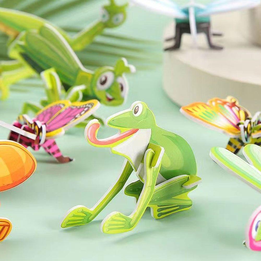 25Pcs Toys Insect Jigsaw 3D Puzzle Cards Creative Puzzle Blocks
