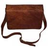 Кожаная сумка Goat Messenger для ноутбука, коричневая настоящая сумка, настоящий винтажный портфель